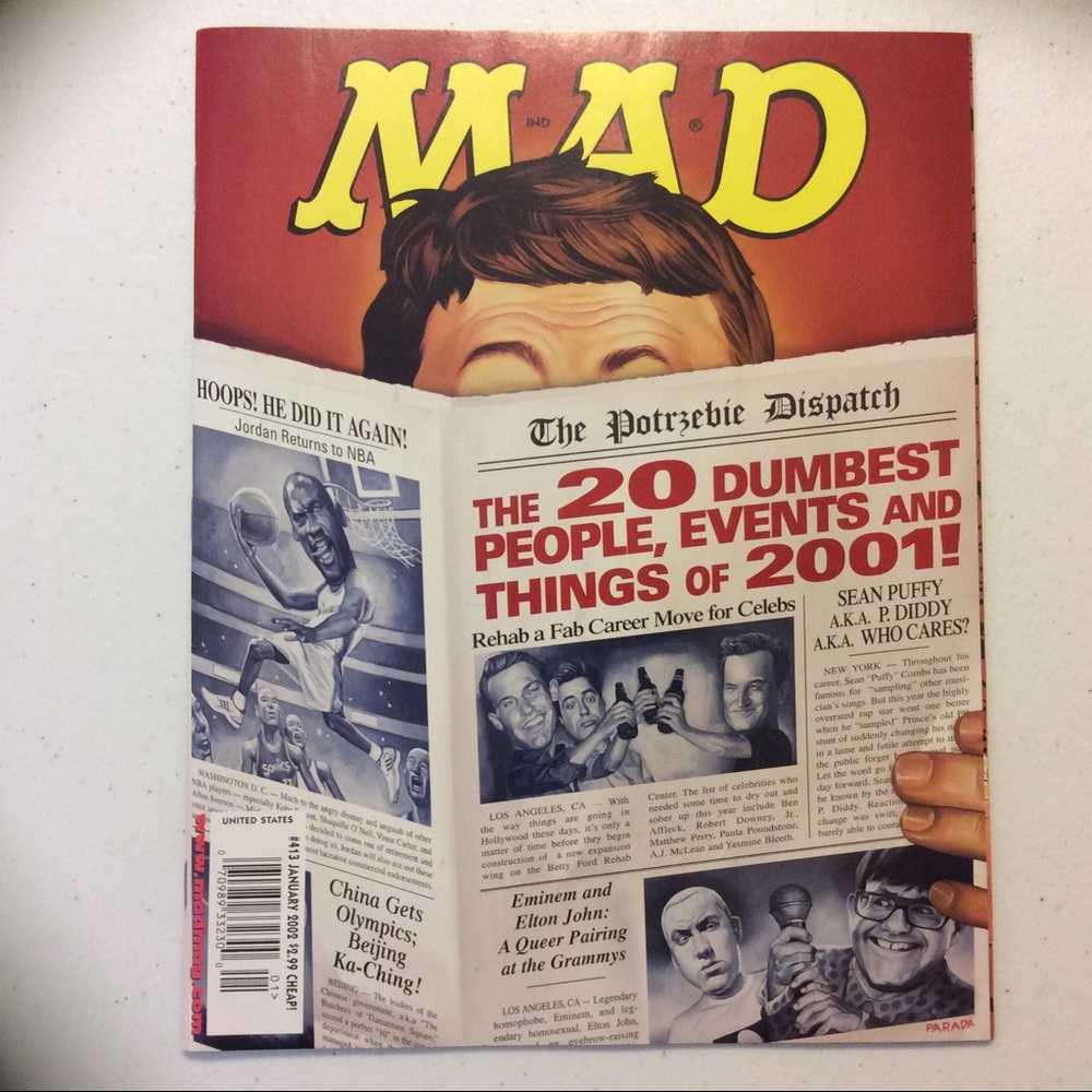 Mad Magazine issue #413 January 2002